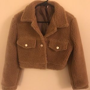 Teddy Bear Cropped Jacket